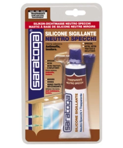 SILICONE NEUTRO PER SPECCHI IN BLISTER 60ML - SARATOGA.